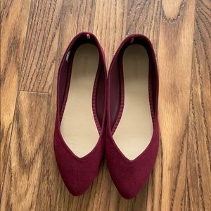 Maroon/Wine Red Flats